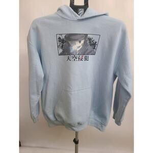 Men's Hoodie High Rise Invasion Tenkuu Shinpan Anime Manga Blue